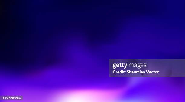 ilustrações de stock, clip art, desenhos animados e ícones de abstract dark blue blurred defocused gradient background - aurora borealis