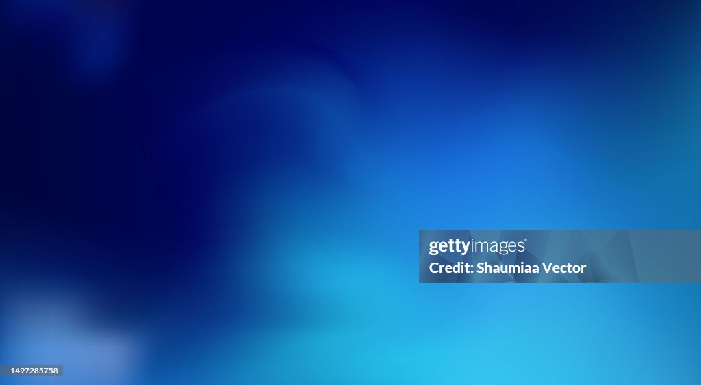 Abstract dark blue blurred defocused gradient background
