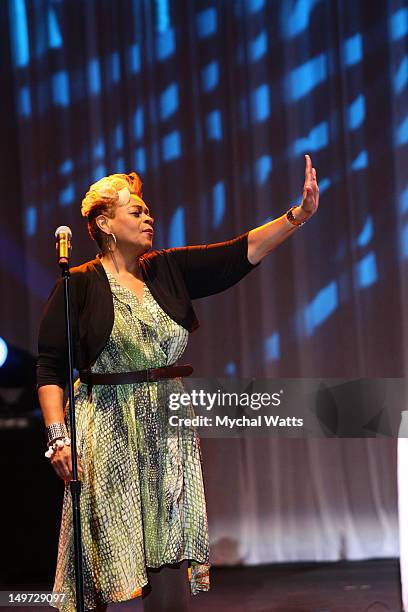 Jackie Clark performs at The Dell Music Center on August 2, 2012 in Philadelphia, Pennsylvania.