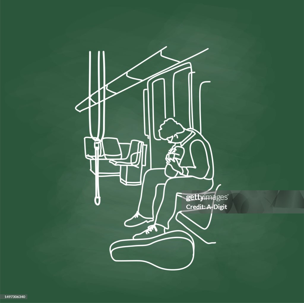 MusicianInTheSubwayChalkboard