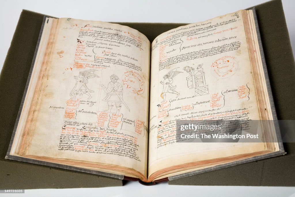 Sixteenth Century Illustrated Manuscript Grimoire or Book of Magic, at the Folger Shakespeare Library in Washington DC.