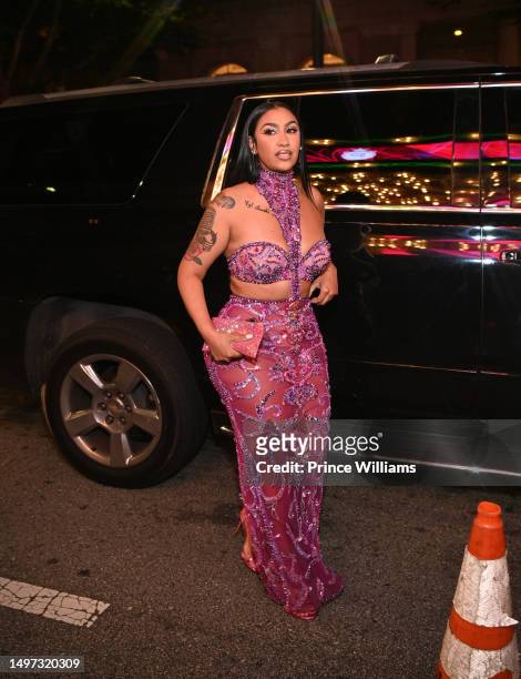 Queen Naija attends 3rd Annual Birthday Ball for Quality Control CEO Pierre "P" Thomas at The Fox Theatre on June 8, 2023 in Atlanta, Georgia.