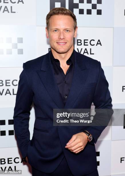 Sam Heughan attends Outlander Season 7 World Premiere At Tribeca Film Festival at OKX Theatre at BMCC Tribeca Performing Arts Center on June 09, 2023...