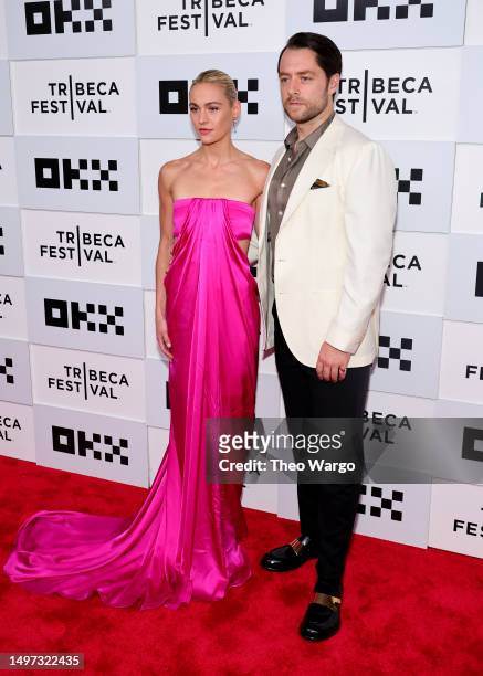 Sophie Skelton and Richard Rankin attend Outlander Season 7 World Premiere At Tribeca Film Festival at OKX Theatre at BMCC Tribeca Performing Arts...