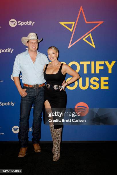 Jon Pardi and Summer Duncan visit Spotify House during CMA Fest 2023 - Day 2 at Ole Red on June 09, 2023 in Nashville, Tennessee.