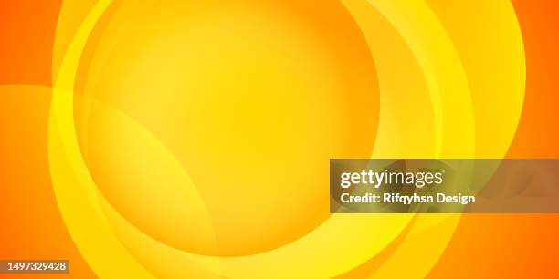 bildbanksillustrationer, clip art samt tecknat material och ikoner med colorful orange and yellow gradient abstract background with geometric circle shape element design. modern futuristic gradient orange abstract fluid shape background. summer orange gradient waves wallpaper. - apelsin