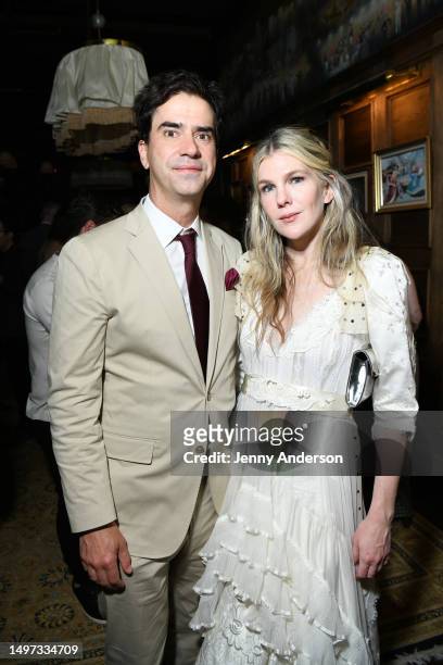 Hamish Linklater and Lily Rabe attend the CAA New York Party at Maxwell Social on June 09, 2023 in New York City.