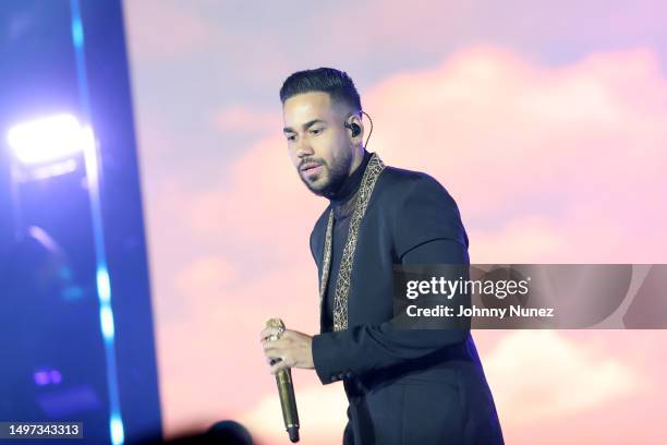 Romeo Santos performs in concert at Citi Field on June 09, 2023 in New York City.