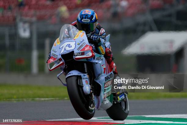 Alex Marquez of Spain and Gresini Racing MotoGP during qualifying of MotoGP of Italy at Mugello Circuit on June 10, 2023 in Scarperia, Italy.