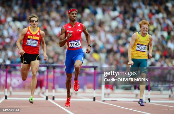Culson Puerto Rico's Javier Culson competes in the men's 400m hurdles heats ...