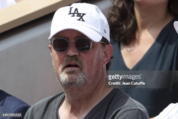 Matthew Perry attends the 2023 French Open at Roland Garros on June 09, 2023 in Paris, France.