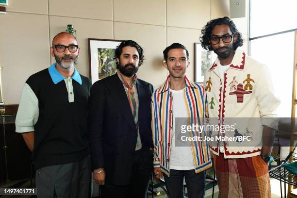 Tony Gill, Rav Matharu, Imran Amed and Aaron Christian at the BFC x The Asian Man: An Exploration Into The Forgotten Style Tribe panel discussion...