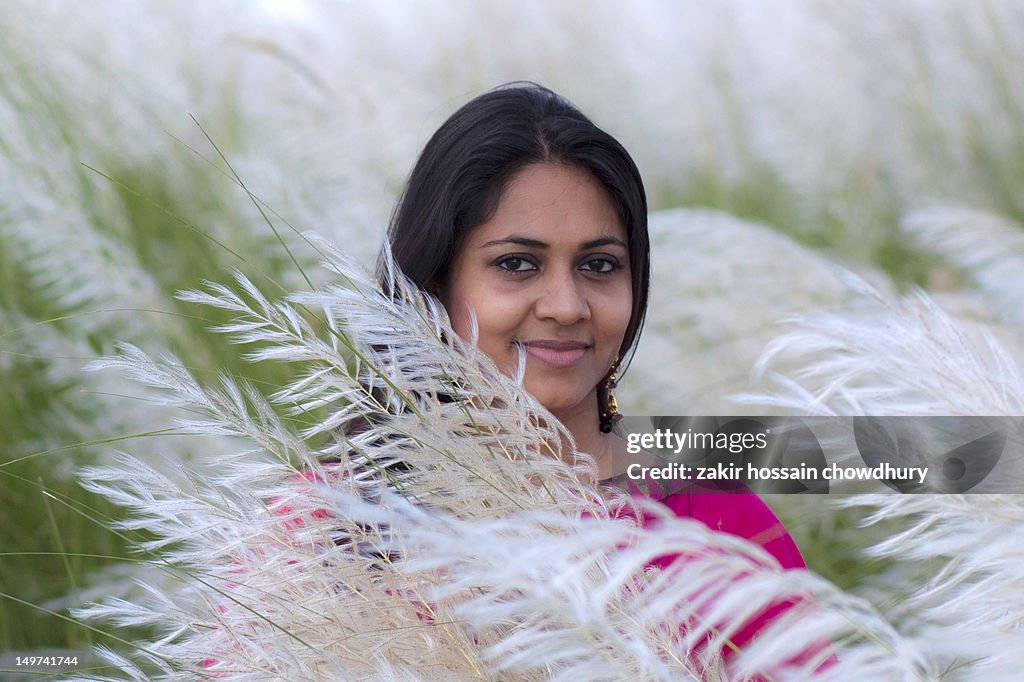 Woman in field