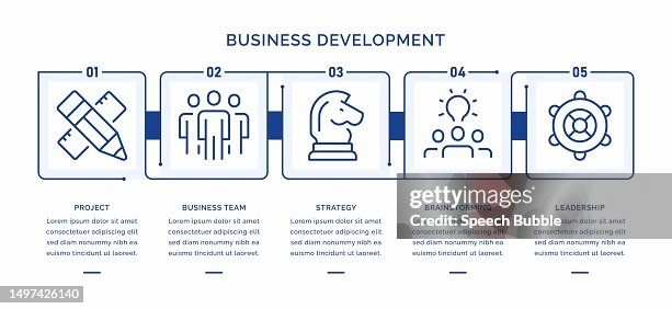 Business Development Vector Infographic Template. Business Development Vector Infographic Template.