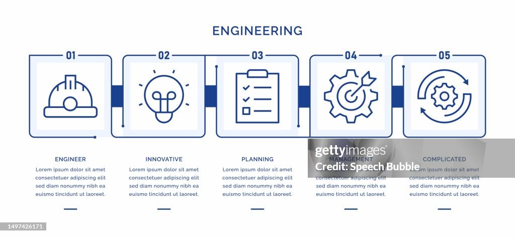 Engineering Infographic Examples Engineering Vector Infographic Template High-Res Vector Graphic - Getty ...