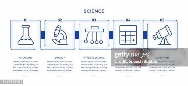 science vector infographic template. - laboratory shaker stock illustrations