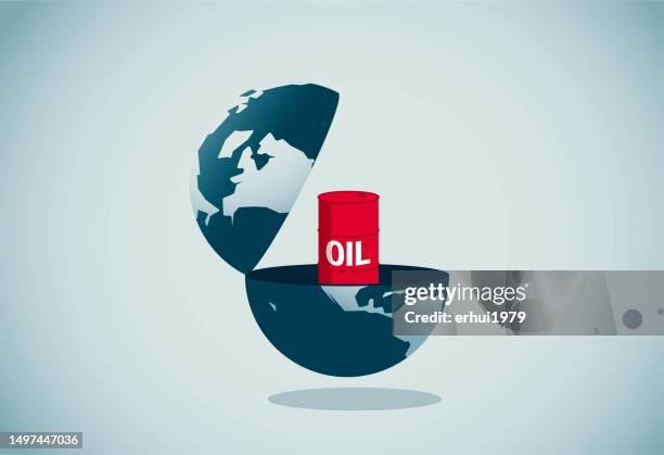 bildbanksillustrationer, clip art samt tecknat material och ikoner med oil resources - balls deep