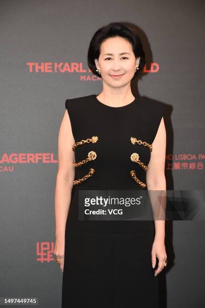 Pansy Ho Chiu-king, daughter of casino tycoon Stanley Ho, attends the Karl Lagerfeld Macao Hotel opening ceremony on June 10, 2023 in Macao, China.