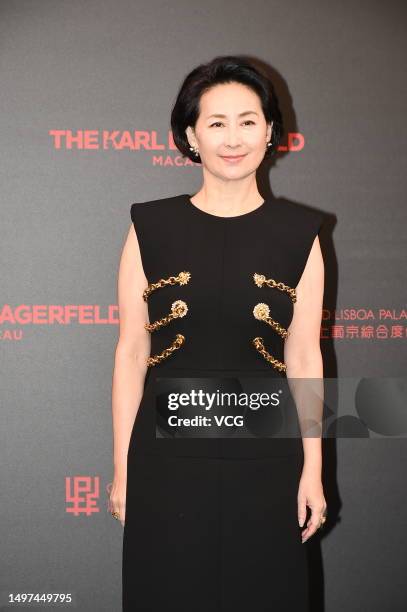 Pansy Ho Chiu-king, daughter of casino tycoon Stanley Ho, attends the Karl Lagerfeld Macao Hotel opening ceremony on June 10, 2023 in Macao, China.