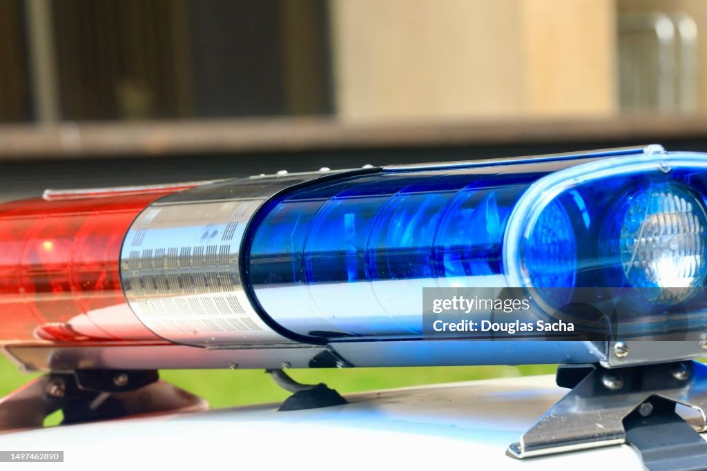 Crime scene concept - Police car