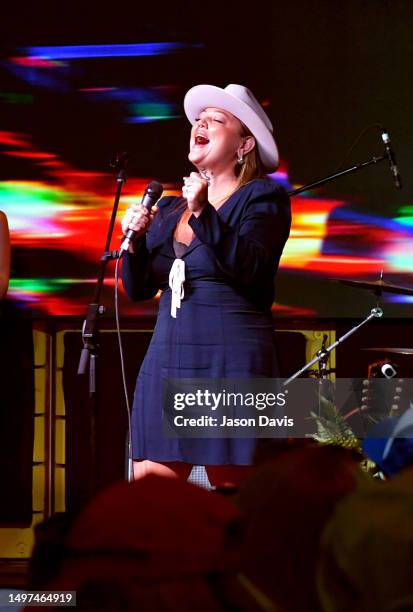 Elle King performs onstage during SiriusXM's The Music Row Happy Hour Live On The Highway from Margaritaville on June 10, 2023 in Nashville,...