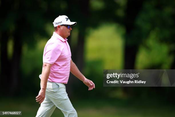 Ted Potter, Jr. Of the United States walks up the fairway on the 6th hole during the third round of the RBC Canadian Open at Oakdale Golf & Country...