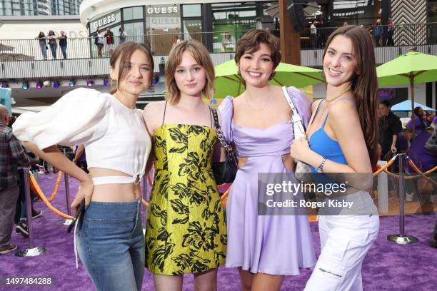 Madeleine McGraw, Audrey Grace Marshall, Sophia Woodward and Catherine Ashmore Bradley attend The Hollywood Reporter Kids! Power Celebration on June...