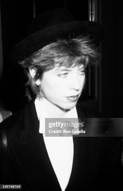 Julianne Phillips attends Second Annual Rock N Roll Hall of Fame Awards on January 21, 1987 at the Waldorf Astoria Hotel in New York City.
