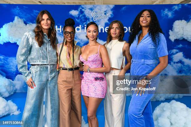 Tezza Barton, Ashley Rudder, Draya Michele, Rocky Barnes and Drea Okeke attend the Create & Cultivate LA Conference 2023 at the California Market...