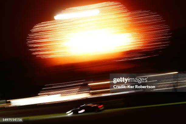 The JMW Motorsport Ferrari 488 GTE of Thomas Neubauer, Louis Prette and Giacomo Petrobelli drives during the 100th anniversary 24 Hours of Le Mans...