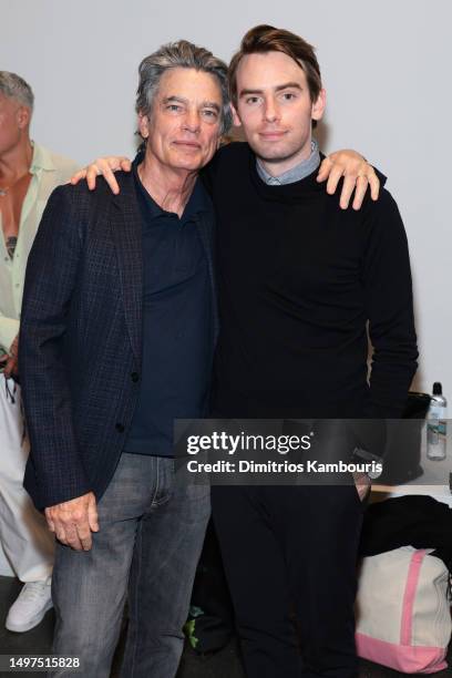 Peter Gallagher and Director James Gallagher attend the "Songs About Fucking" premiere during the 2023 Tribeca Festival at Spring Studios on June 10,...