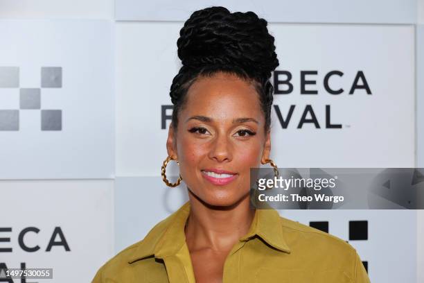 Alicia Keys attends the "Uncharted" premiere during the 2023 Tribeca Festival at BMCC Theater on June 10, 2023 in New York City.