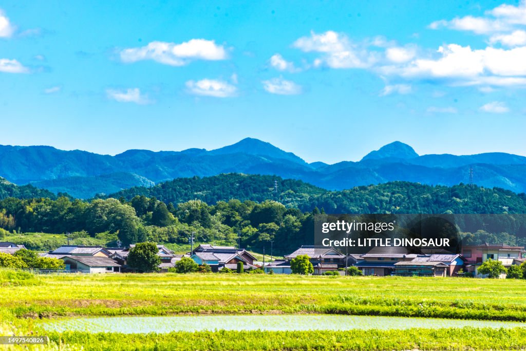 Rural scenery of the midwest region of mainland Japan