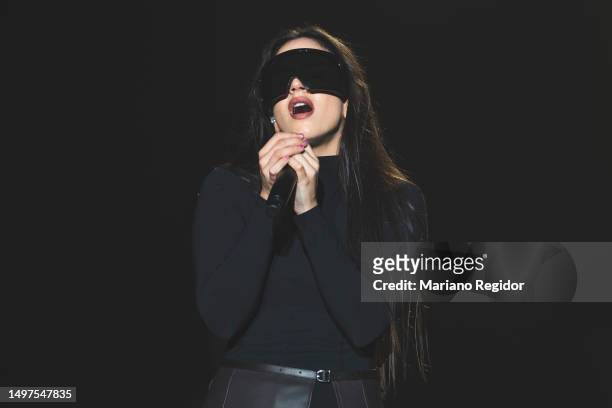 Rosalía performs in concert during Primavera Sound Festival on June 11, 2023 in Madrid, Spain.