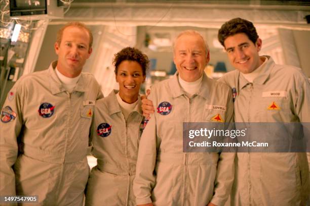 American retired astronaut, naval aviator, test pilot and mechanical engineer and command pilot of Apollo 8 and Apollo 13 lunar missions James Lovell...