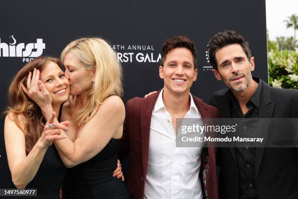 Tamara Braun, Stacy Haiduk, Mike Manning, and Brandon Beemer attends The Thirst Project's 14th annual Thirst Gala at Paramount Pictures Studios on...