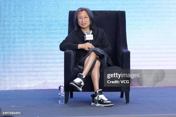 Director Peter Ho-sun Chan attends SIFF Master Class during the 25th Shanghai International Film Festival on June 11, 2023 in Shanghai, China.