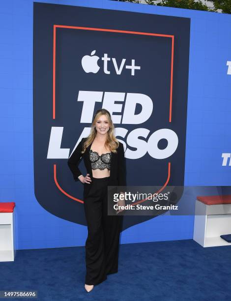 Greer Grammer arrives at the Apple TV+'s "Ted Lasso" Season Three FYC Red Carpet at Saban Media Center on June 10, 2023 in North Hollywood,...