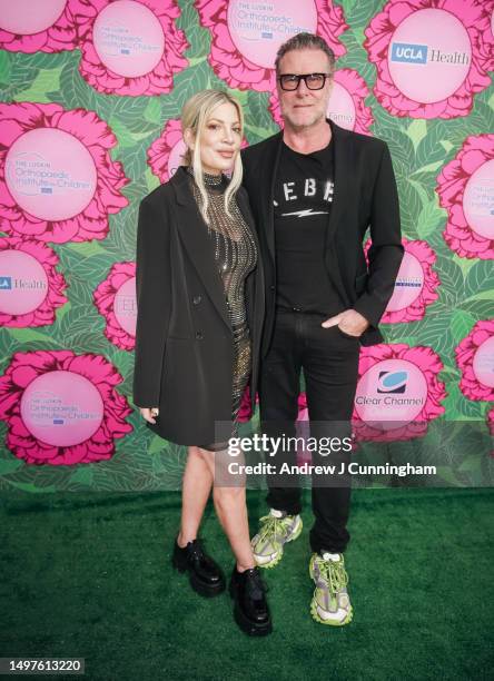 Tori Spelling and Dean Mcdermott attend Luskin Orthopedic Institute For Children Gala at Universal Studios Hollywood on June 10, 2023 in Universal...