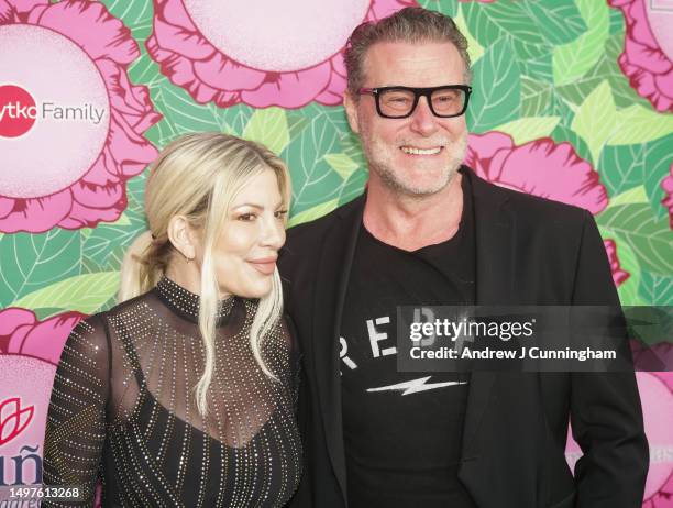 Tori Spelling and Dean Mcdermott attend Luskin Orthopedic Institute For Children Gala at Universal Studios Hollywood on June 10, 2023 in Universal...