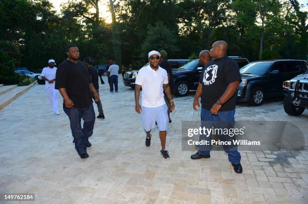 Young Jeezy attends the sweet 16 birthday party for Young Jeezy's son Jadarius Jenkins on July 29, 2012 in Atlanta, Georgia.