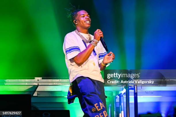 Lil Baby performs during Governors Ball Music Festival 2023 at Flushing Meadows Corona Park on June 10, 2023 in New York City.