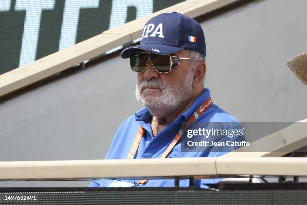 Ion Tiriac attends the 2023 French Open at Roland Garros on June 09, 2023 in Paris, France.