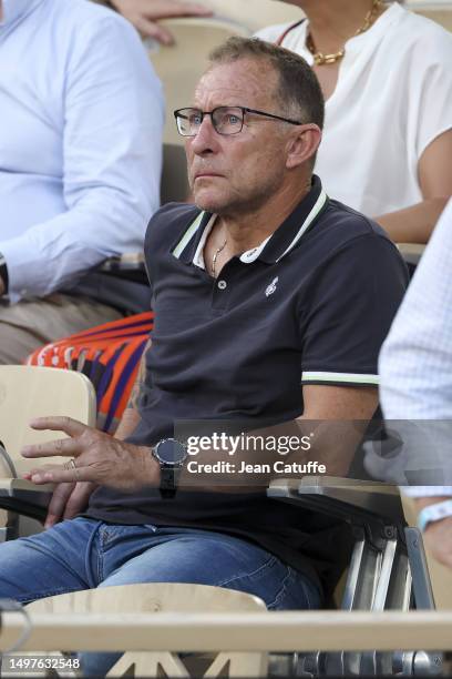 Jean-Pierre Papin attends the 2023 French Open at Roland Garros on June 09, 2023 in Paris, France.