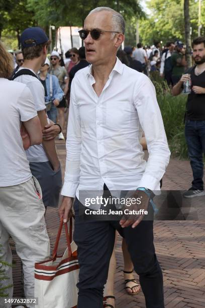 Gilles Bouleau attends the 2023 French Open at Roland Garros on June 09, 2023 in Paris, France.