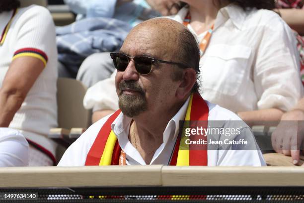 Miguel Diaz Roman attends the 2023 French Open at Roland Garros on June 09, 2023 in Paris, France.