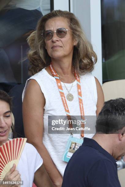 Nathalie Herreman-Bagby attends the 2023 French Open at Roland Garros on June 09, 2023 in Paris, France.