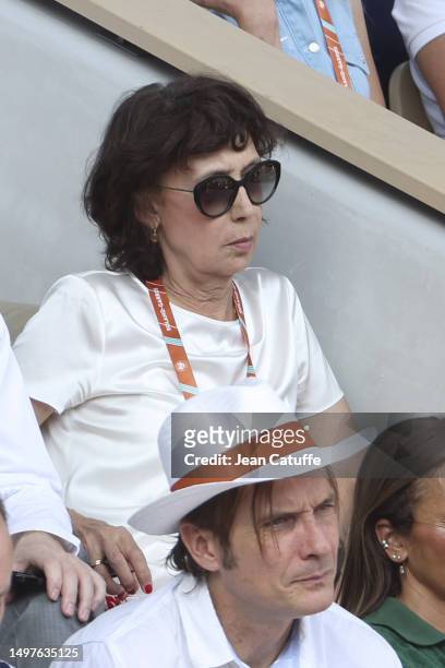 Virginia Ruzici attends the 2023 French Open at Roland Garros on June 09, 2023 in Paris, France.