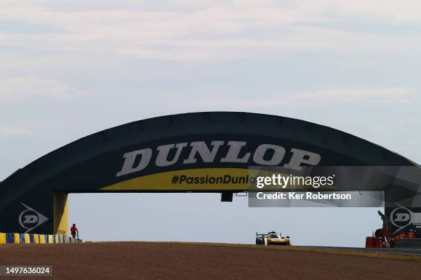 The Cadillac Racing Cadillac V-Series.R of Sebastien Bourdais, Renger van der Zande and Scott Dixon drives during the 100th anniversary 24 Hours of...