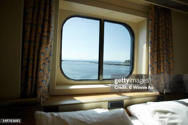 port hole on cruise ship - inside cruise ship stock pictures, royalty-free photos & images